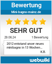 Bewertungen zu mini-bagno-mainz.de