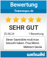 Bewertungen zu thalamegus.de
