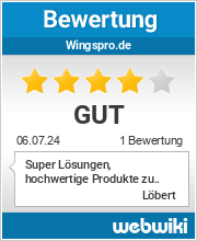 Bewertungen zu wingspro.de