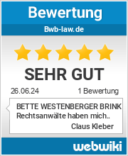 Bewertungen zu bwb-law.de