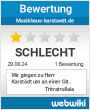 Bewertungen zu musikhaus-karstaedt.de