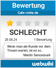 Bewertungen zu cafe-rothe.de