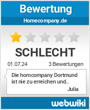 Bewertungen zu homecompany.de