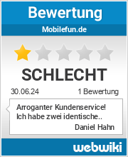 Bewertungen zu mobilefun.de