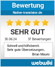 Bewertungen zu native-translator.de