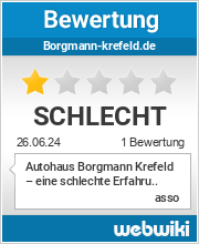 Bewertungen zu borgmann-krefeld.de