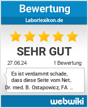 Bewertungen zu laborlexikon.de