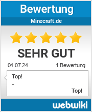 Bewertungen zu minecraft.de