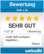 Bewertungen zu goth-x.de