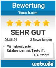 Bewertungen zu teuto-it.com