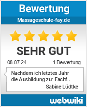 Bewertungen zu massageschule-fay.de