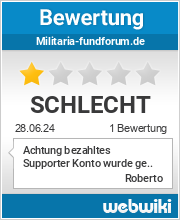 Bewertungen zu militaria-fundforum.de