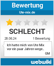 Bewertungen zu ute-mix.de
