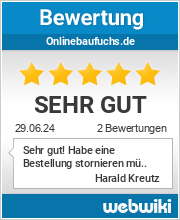 Bewertungen zu onlinebaufuchs.de