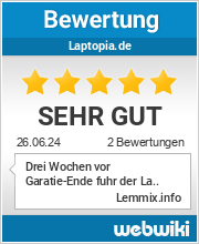 Bewertungen zu laptopia.de