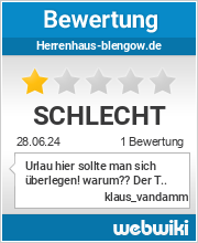 Bewertungen zu herrenhaus-blengow.de