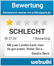 Bewertungen zu restaurant-remise-im-schlosspark.de