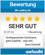 Bewertungen zu mc-safety.de