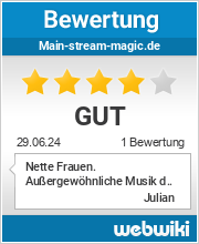 Bewertungen zu main-stream-magic.de