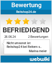 Bewertungen zu reitshop24.de