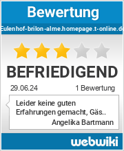 Bewertungen zu eulenhof-brilon-alme.homepage.t-online.de