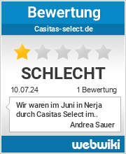 Bewertungen zu casitas-select.de