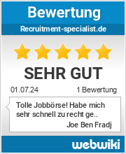 Bewertungen zu recruitment-specialist.de
