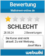 Bewertungen zu wallstreet-online.de