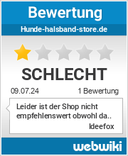 Bewertungen zu hunde-halsband-store.de