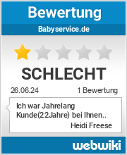 Bewertungen zu babyservice.de