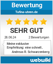 Bewertungen zu tufina-uhren.de