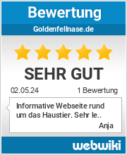 Bewertungen zu goldenfellnase.de