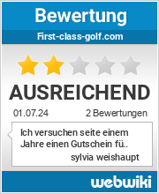 Bewertungen zu first-class-golf.com