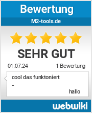 Bewertungen zu m2-tools.de