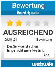 Bewertungen zu board-4you.de