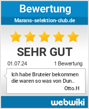 Bewertungen zu marans-selektion-club.de