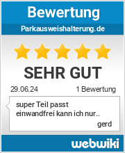 Bewertungen zu parkausweishalterung.de