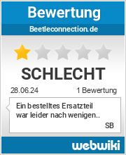 Bewertungen zu beetleconnection.de