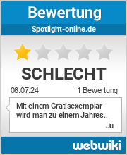 Bewertungen zu spotlight-online.de