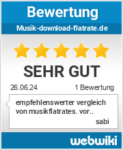 Bewertungen zu musik-download-flatrate.de