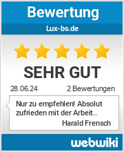 Bewertungen zu lux-bs.de