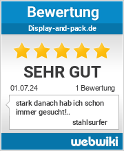 Bewertungen zu display-and-pack.de