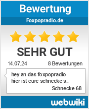 Bewertungen zu foxpopradio.de