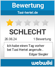 Bewertungen zu taxi-hertel.de