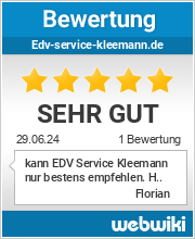 Bewertungen zu edv-service-kleemann.de