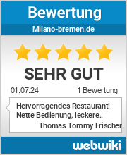 Bewertungen zu milano-bremen.de