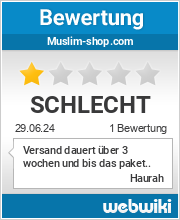 Bewertungen zu muslim-shop.com