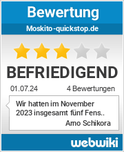 Bewertungen zu moskito-quickstop.de