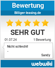 Bewertungen zu billiger-leasing.de