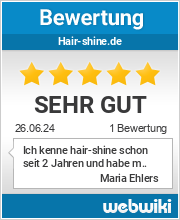Bewertungen zu hair-shine.de